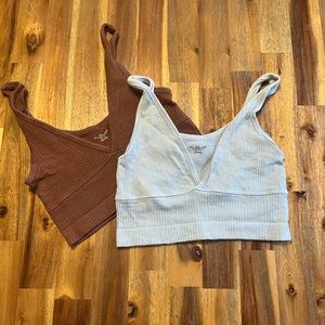 Two bralette tops